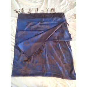 Blue Multi Pashmina Scarf Shawl Wrap Unisex Women Men